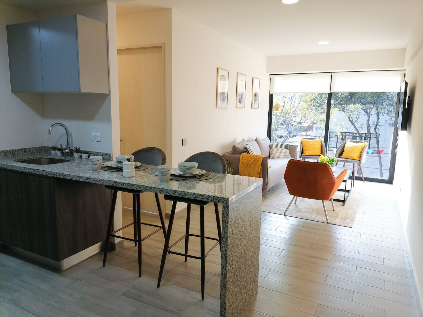 Estancia y cocina